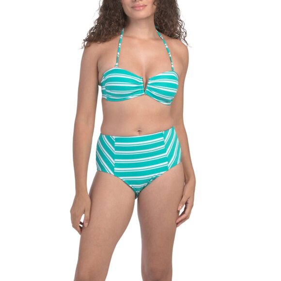 SEA LEVEL Evergreen 2pc Biarritz Panelled High Waist Swimsuit - Picture 1 of 2